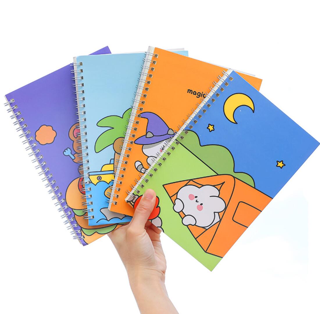 Wholesale Price School 60 Sheet A5 Cartoon Cute Spiral Journal Notebook