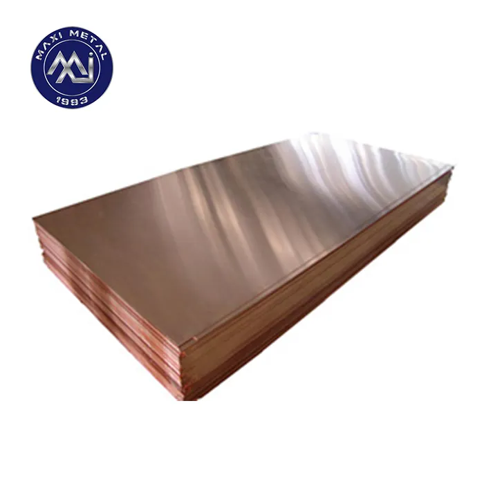 2mm Copper Sheet Earthing Copper Plate Beryllium Copper Plate Sheets Supplier