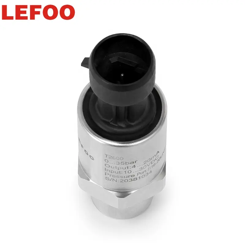 Sensor Transmitter LEFOO Refrigeration Pressure Transducer Sensor IP67 High Protection Level Pressure Transmitter For Fluid Measurement