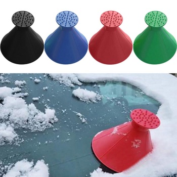 Miracle Scrape A Round Ice Scraper Magic Cone-Shaped Ice Scrapers Car Windshield Snow Remover Shovel Tool Multi-purpose Funnel