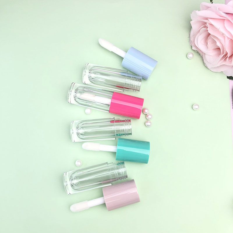 Ready to ship kids lip gloss private label make your own lip gloss line clear wand empty lip gloss tubes