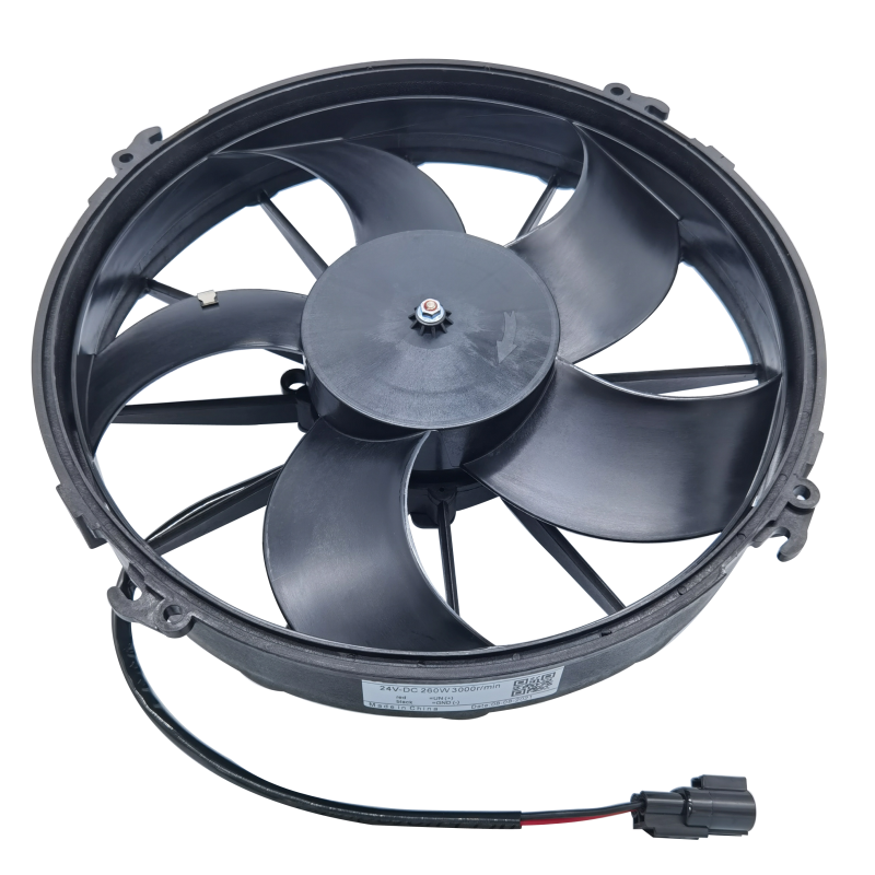 High-quality 24v 12v DC condenser High-quality fan cooling DC condenser fan is suitable for Yutong Bus Kinlong Bus.