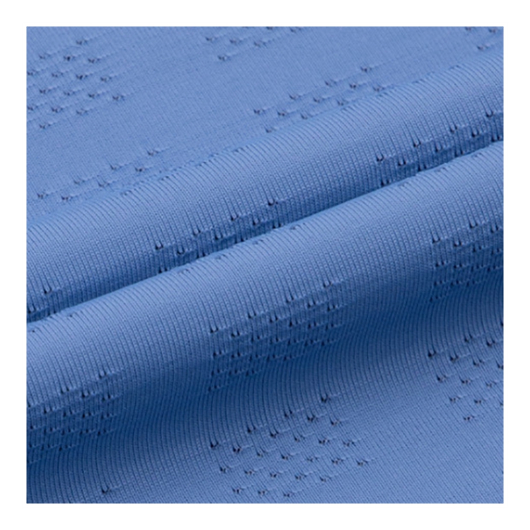 Высокая стрейч 85% Nylon15 % spadex 170gsm жаккардовой сеткой для спортивной одежды ткань
