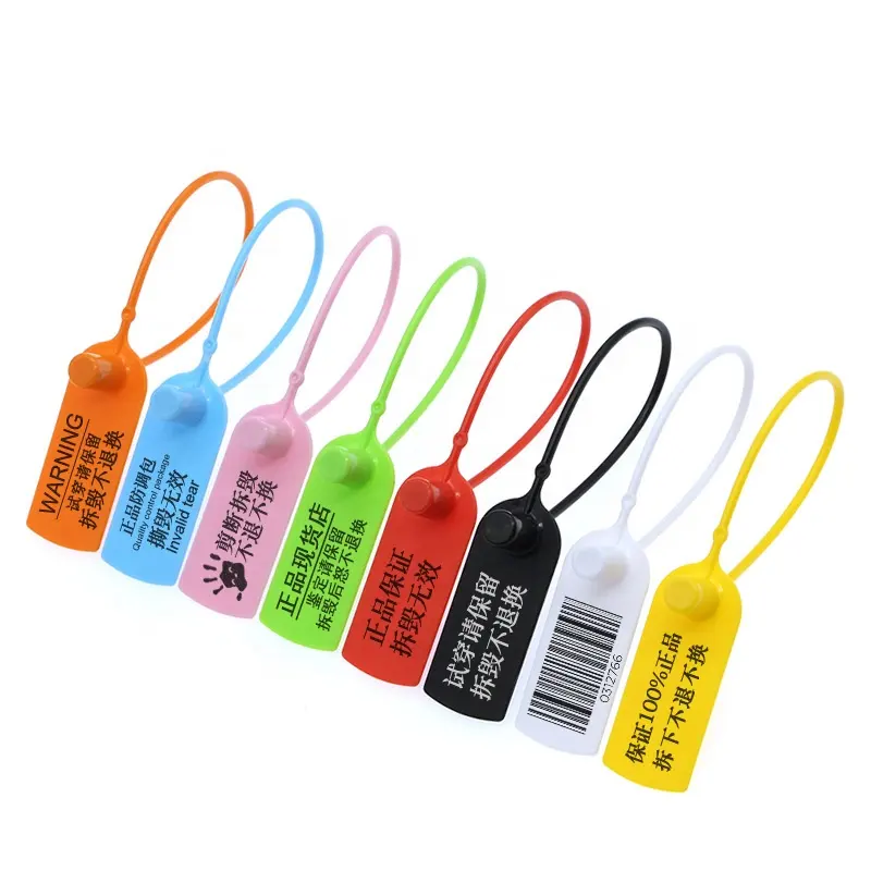 Wholesale Custom Colorful Permanent Plastic Identification Cable Tie Tags for Garment