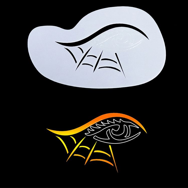 Индивидуальные Клейкие трафареты для боди-арта, трафареты для глаз или лицо и тело