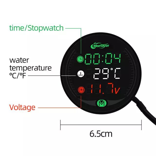 Аксессуары для мотоциклов Led 5-in-1night vision usb быстрая зарядка напряжения цифровой Спидометр Мульти мотоцикл метр