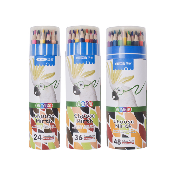 Pencils Wooden Natural 48 Colors Gift Painting Box Lead Packing Sketch Paper Freight Material Multi