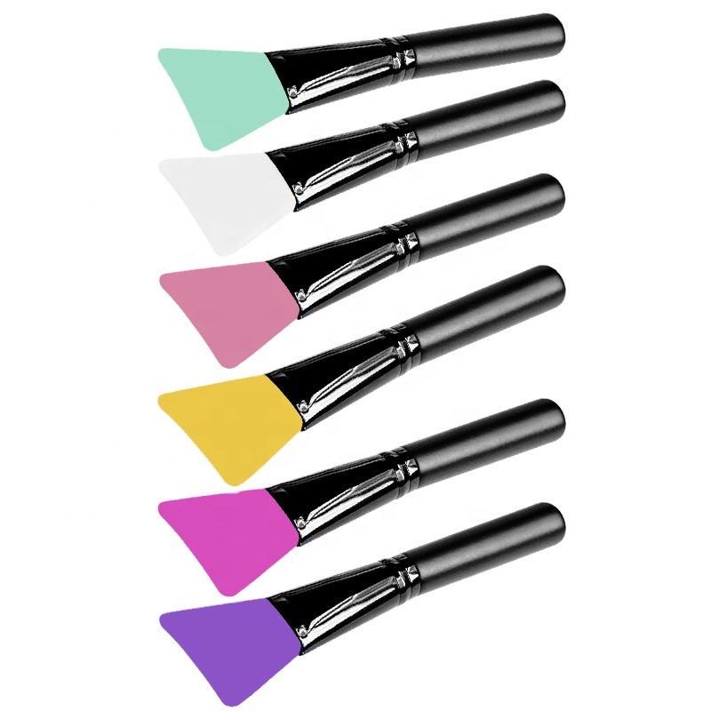Mask Beauty Tool Soft Silicone Facial Mud Mask Applicator Brush Silicone Face Mask Brush