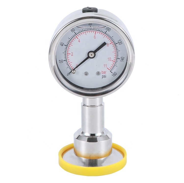 Diaphragm pressure gauges monel dn25 Sanitary pressure gauge