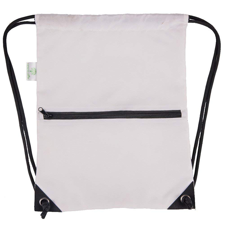 Sublimation Polyester Gym China Supplier Backpack Canvas 3 Oz Cotton Dust Drawstring Bag With Logo