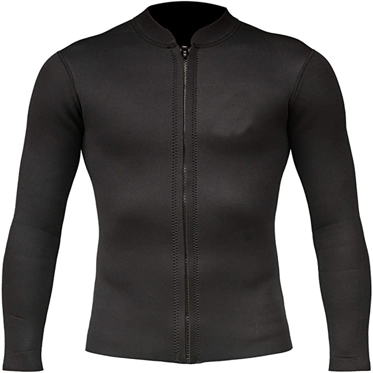 High Quality Mens Wetsuit Top 3 mm Neoprene Long Sleeve Wetsuit Jacket