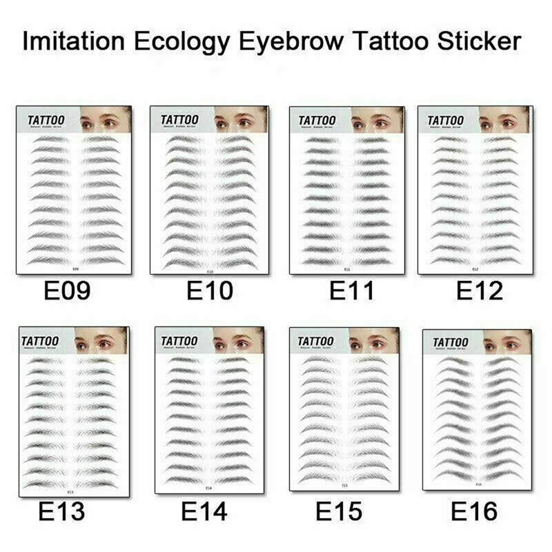 Magic 4D Hair-like Eyebrow Tattoo Sticker False Eyebrows Waterproof Lasting Makeup Water-based Eye Brow Stickers