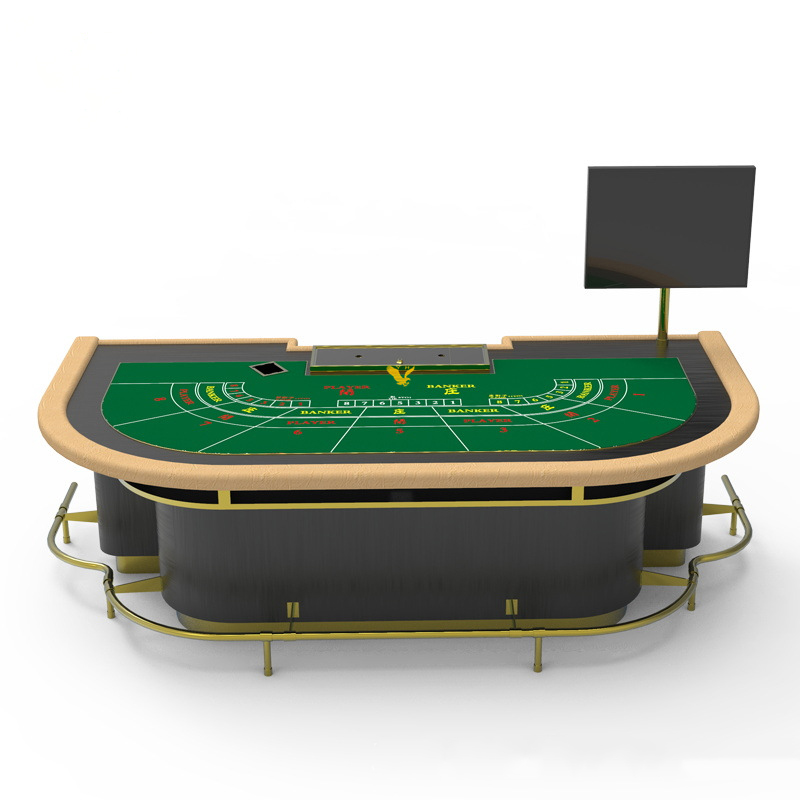 Роскошный игровой стол для казино баккара с чипом для игральных карт