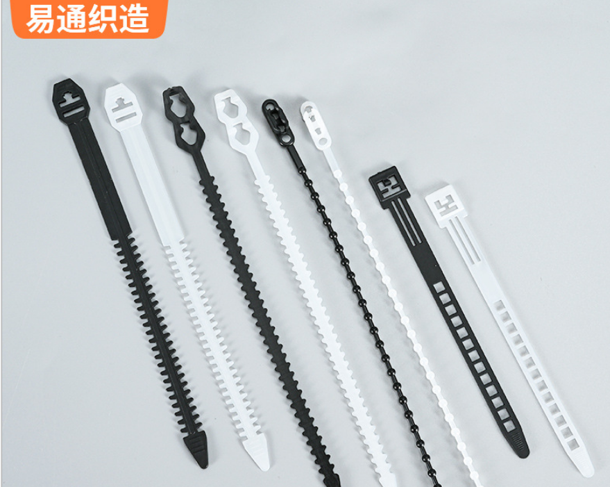 Factory self-locking nylon cable ties wire ties  gardening ties T-ties flame-retardant plastic fish bone ties