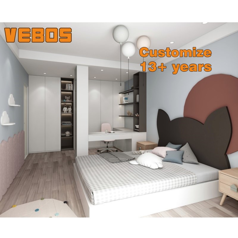 factory direct design Complete customized kids bed room furniture bedroom set and modern child bed for kids bedroom set