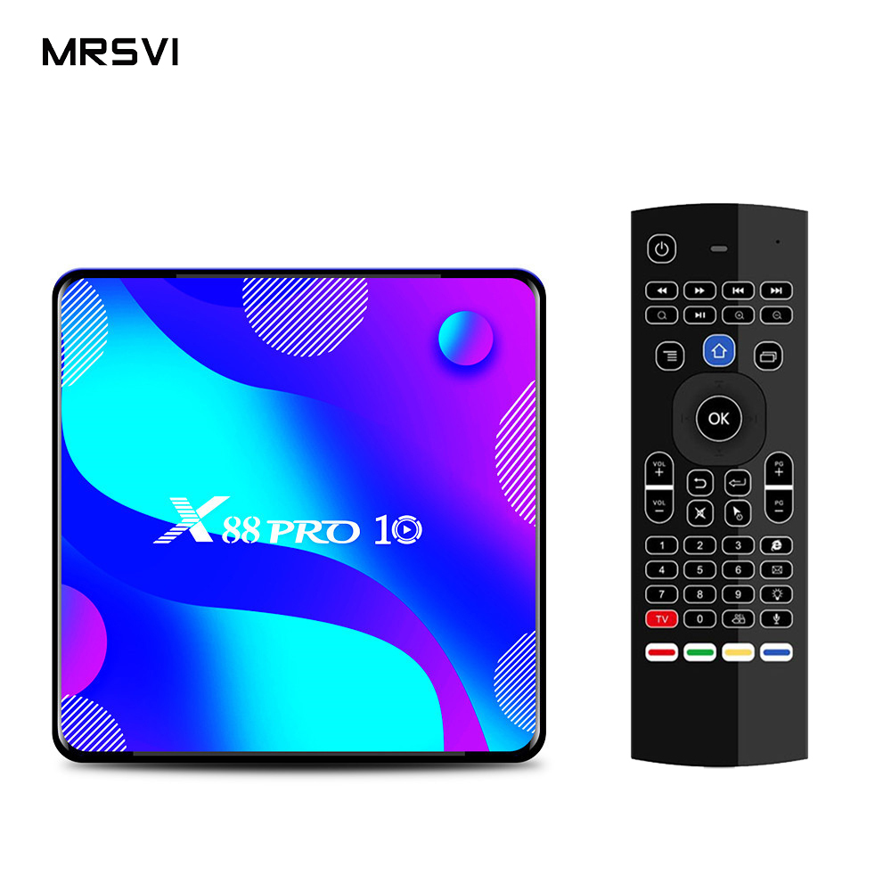 Самый дешевый android tv box x88 pro 2 ГБ 4 ГБ RAM 16 ГБ 32 ГБ 64 Гб ROM 2,4G & 5G двухдиапазонный Wifi телеприставка