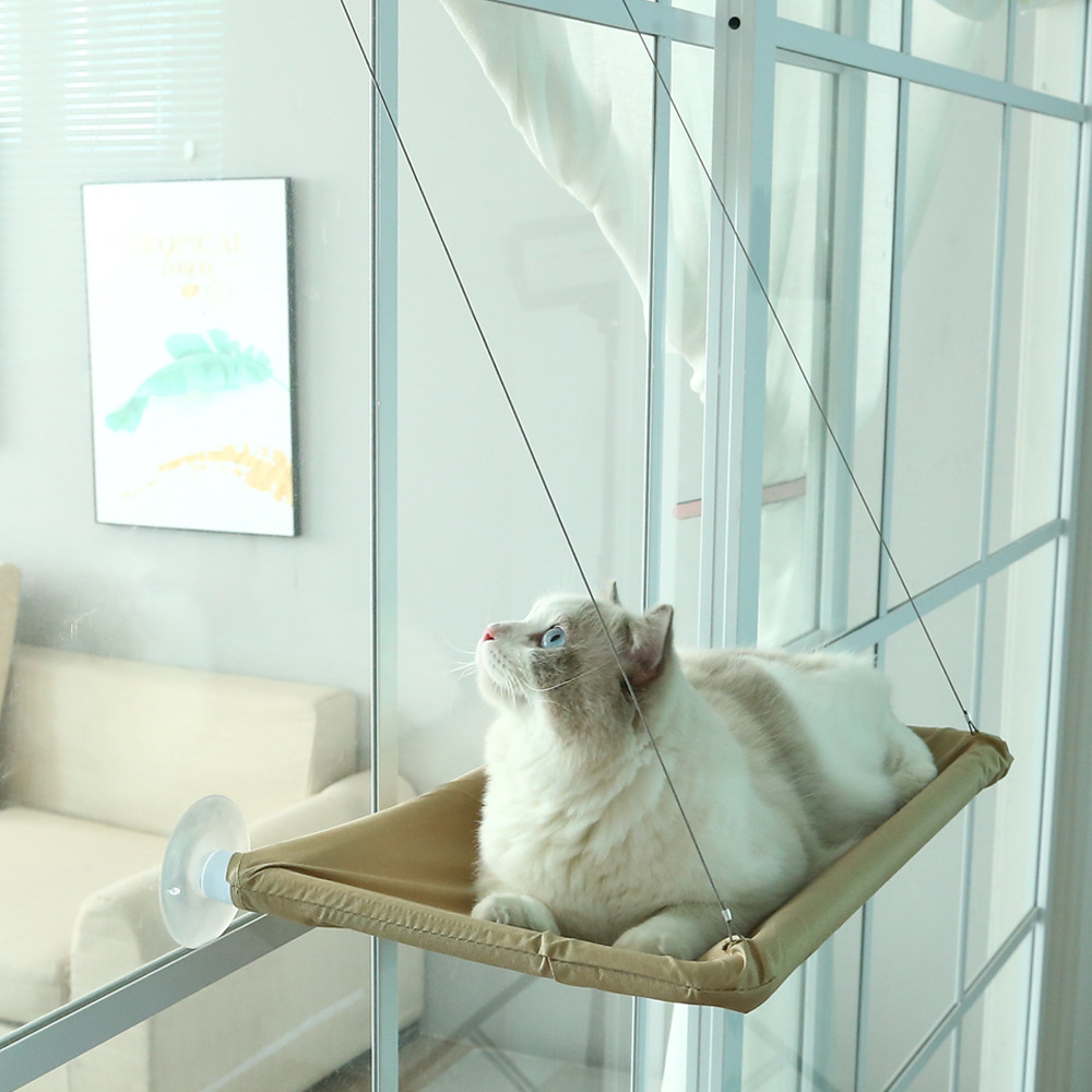 Folding Cat Bed Pet Supplies Cat Hammock Seasonal Pet Bed Suction Cup Hanging Cat Bed