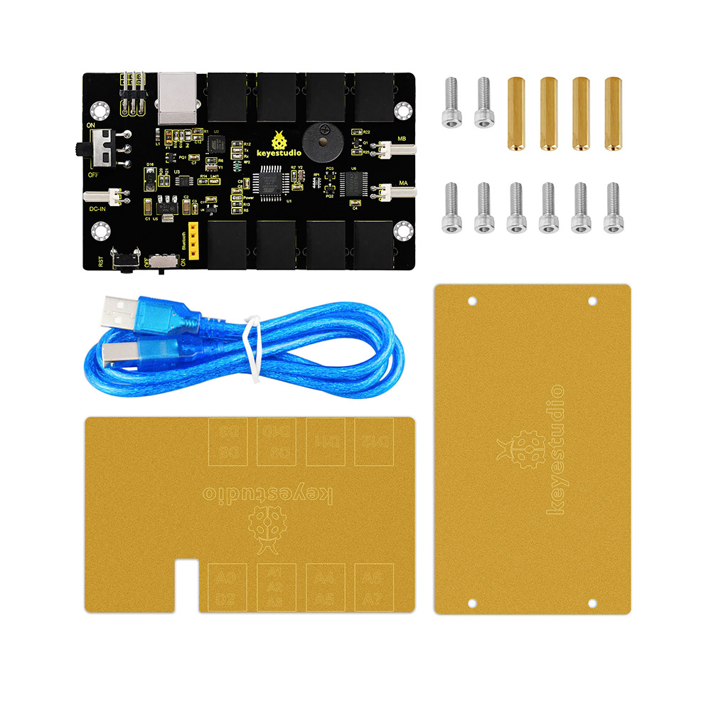 KEYBOT RJ11 Coding Robot ATMEGA328P-AU Control Board Kit for Arduino STEAM