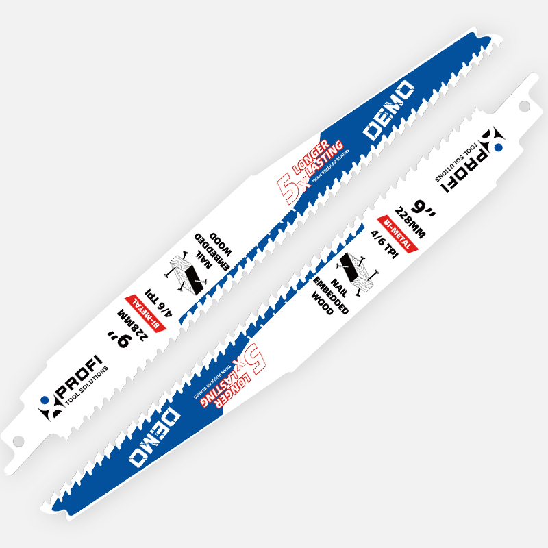 Moretop High Quality Logo Customization 9 Inch Reciprocating Saw Blades Demolition Cutting Wood With Nail Sawzall Blades Wood