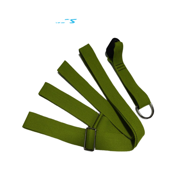 Most favorable custom logo cotton stretch yoga strap with buckle