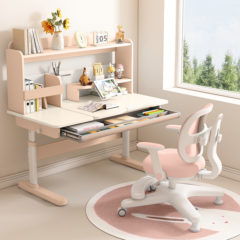 Home Use Smart Kids Study desk High Quality Modern Ergonomic Height Adjustable Children Learning desk