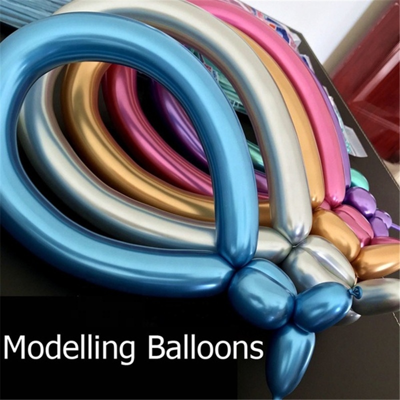 New modelling twister chrome balloon round latex balloon wedding birthday party supplies 201016-3