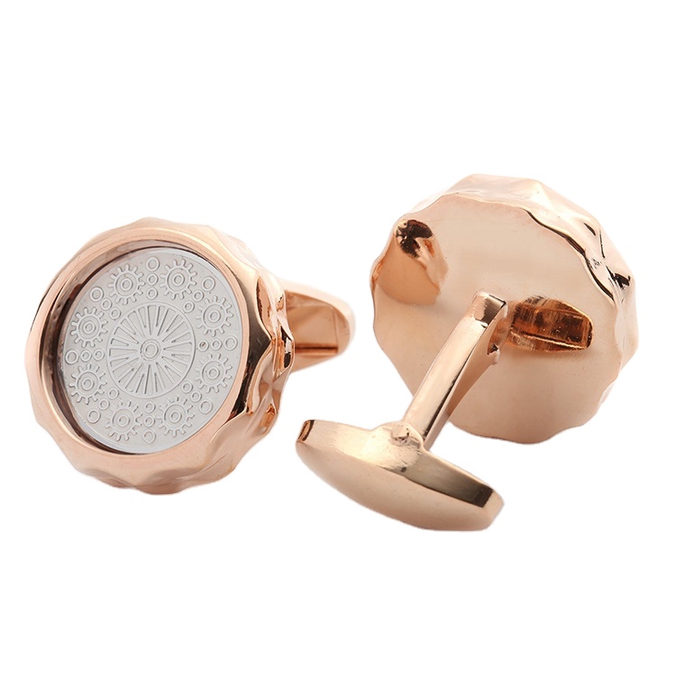 Silver Men Metal Stainless Steel Plain Cufflink Manufacturer Custom Letter Cufflinks sets/Cuff Link