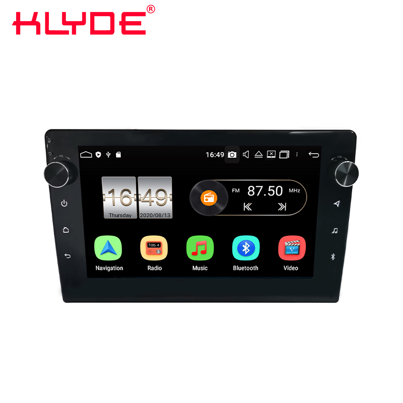 Автомобильная Мультимедийная система KLYDE, экран 10,1 дюйма, Android 10,0, Восьмиядерный, OEM, автомобильный аудиоплеер с GPS-радио, универсальное головное устройство