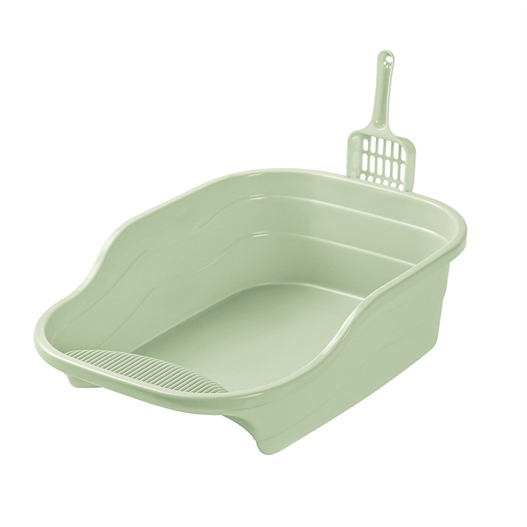 Wholesale Custom Large Semi-Enclosed Cat Litter Box Free Cat Litter Scoop New Super Large Heightened Cat Toilet