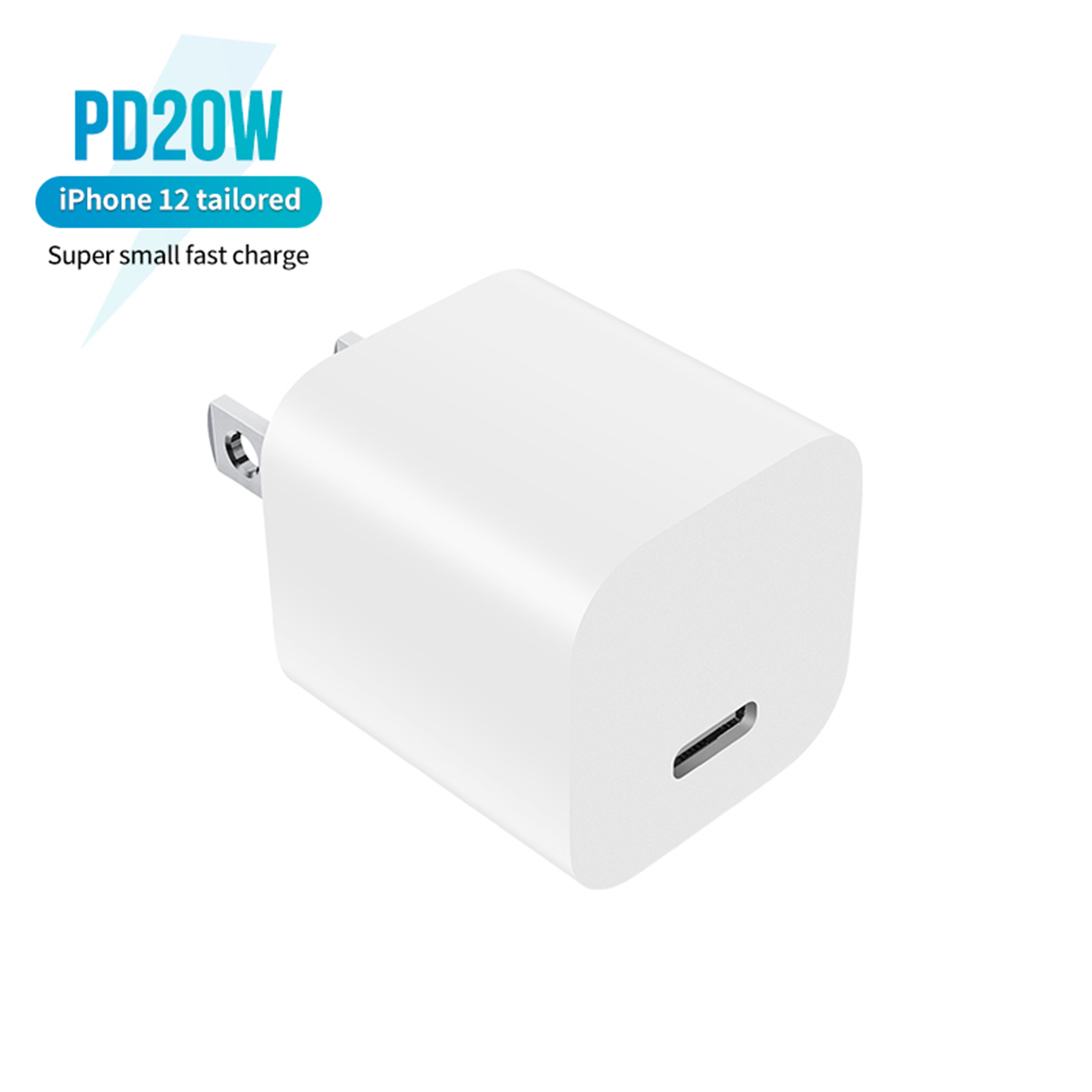 New Arrival PD20W USB-C Mobile Phone Fast Charge Mini PD Wall Charger for iPhone12/Samsung