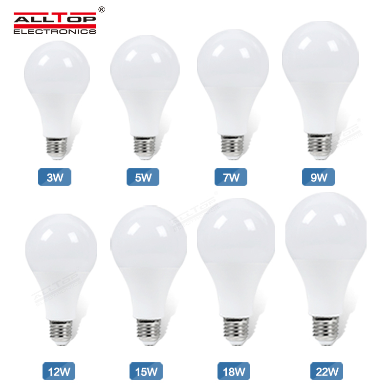Оптовая продажа с завода ALLTOP, Энергосберегающая светодиодная лампа PBT PC E27 AC 3 Вт 5 Вт 7 Вт 9 Вт 12 Вт 15 Вт 18 Вт 22 Вт