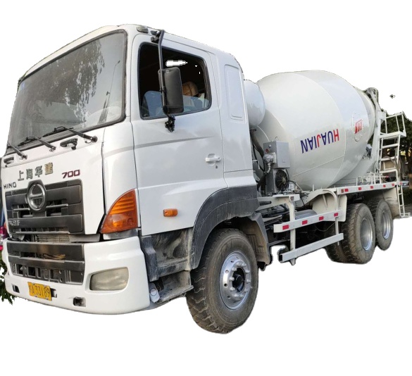Б/у Бетономешалка 10 куб. М, высококачественный Бетономешалка Hino 700 6*4