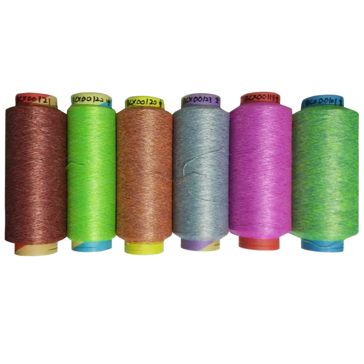 Baichuan dope dyed for knitting polyester colors recycled yarn