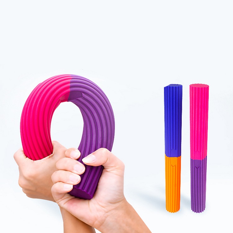 Factory Wholesale Silicone Soft Arm Exerciser Torque Flex Bar Hand Grip