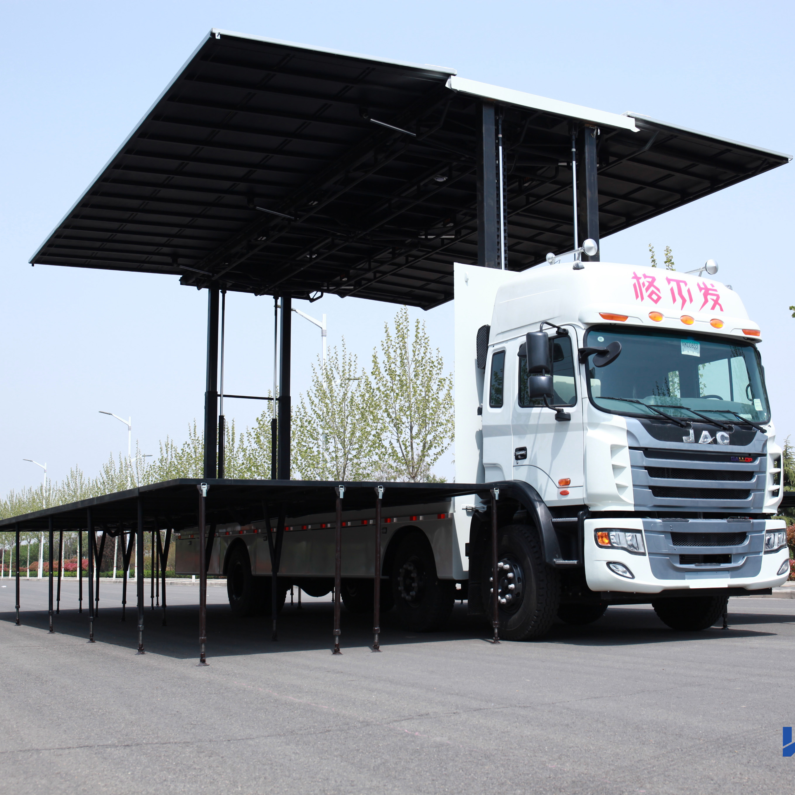 9,6 m JAC LED мобильный большой грузовик для дорожной рекламы, сделано в Китае