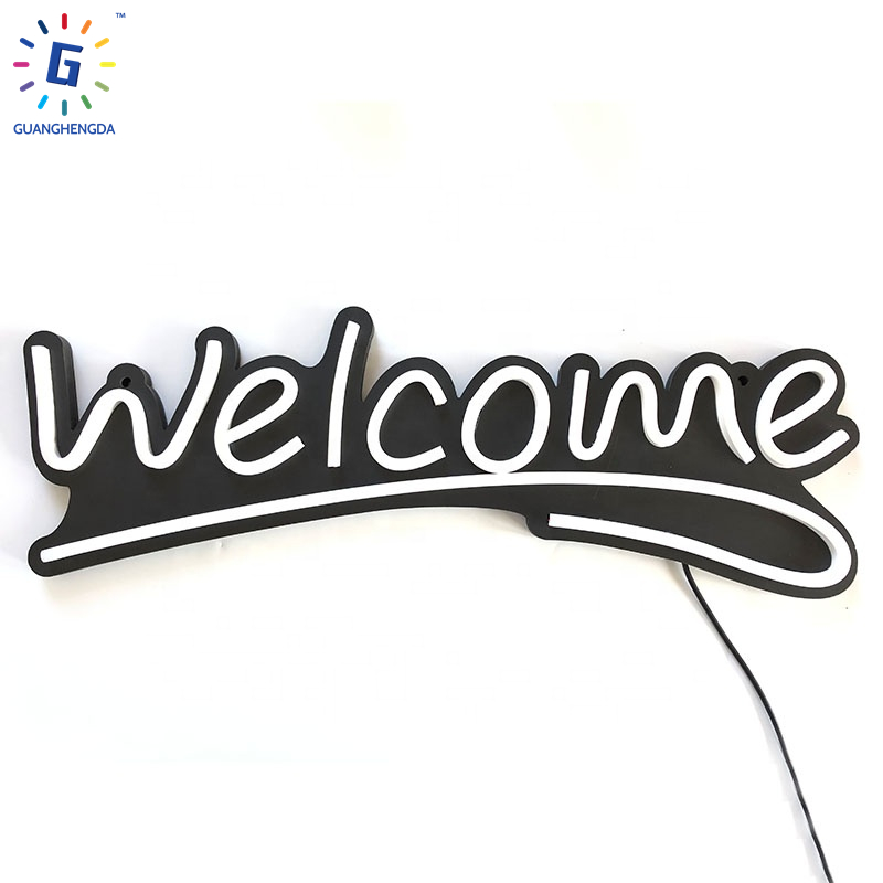Manufacturer Wholesale Welcome LED Neon Open Sign Light For Business With ON   Off Switch for Any Shop Open Signs