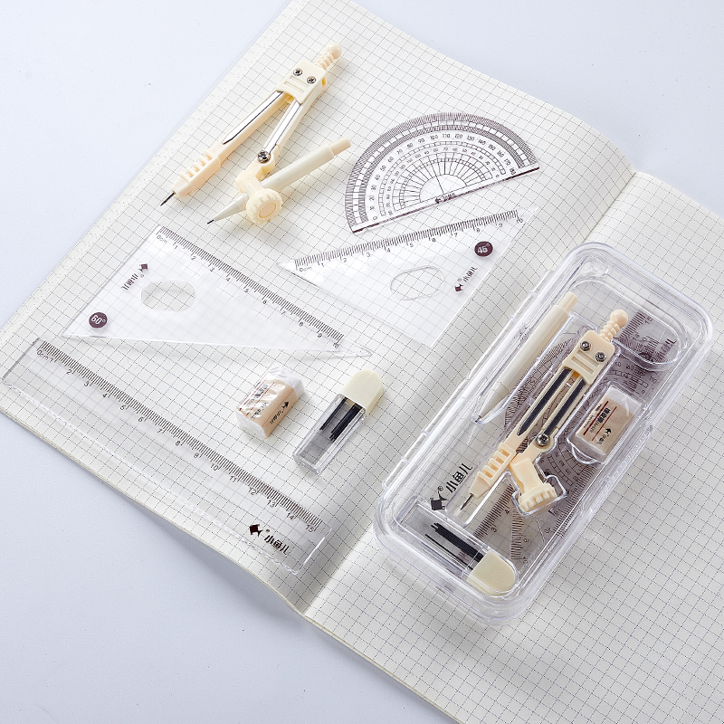 8pieces student Geometry Drafting compass professional drawing compass School Geometry Set