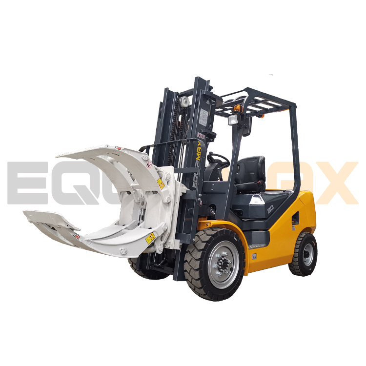 Equipmax 3,0 тонн 3,5 тонн дизельный вилочный погрузчик с вращающимся на 360 градусов бумажным зажимом