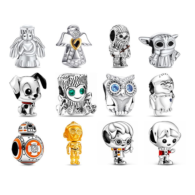 2021 New Arrivals 925 Silver Animals Charm for Bracelet Bulk Making Kit Men