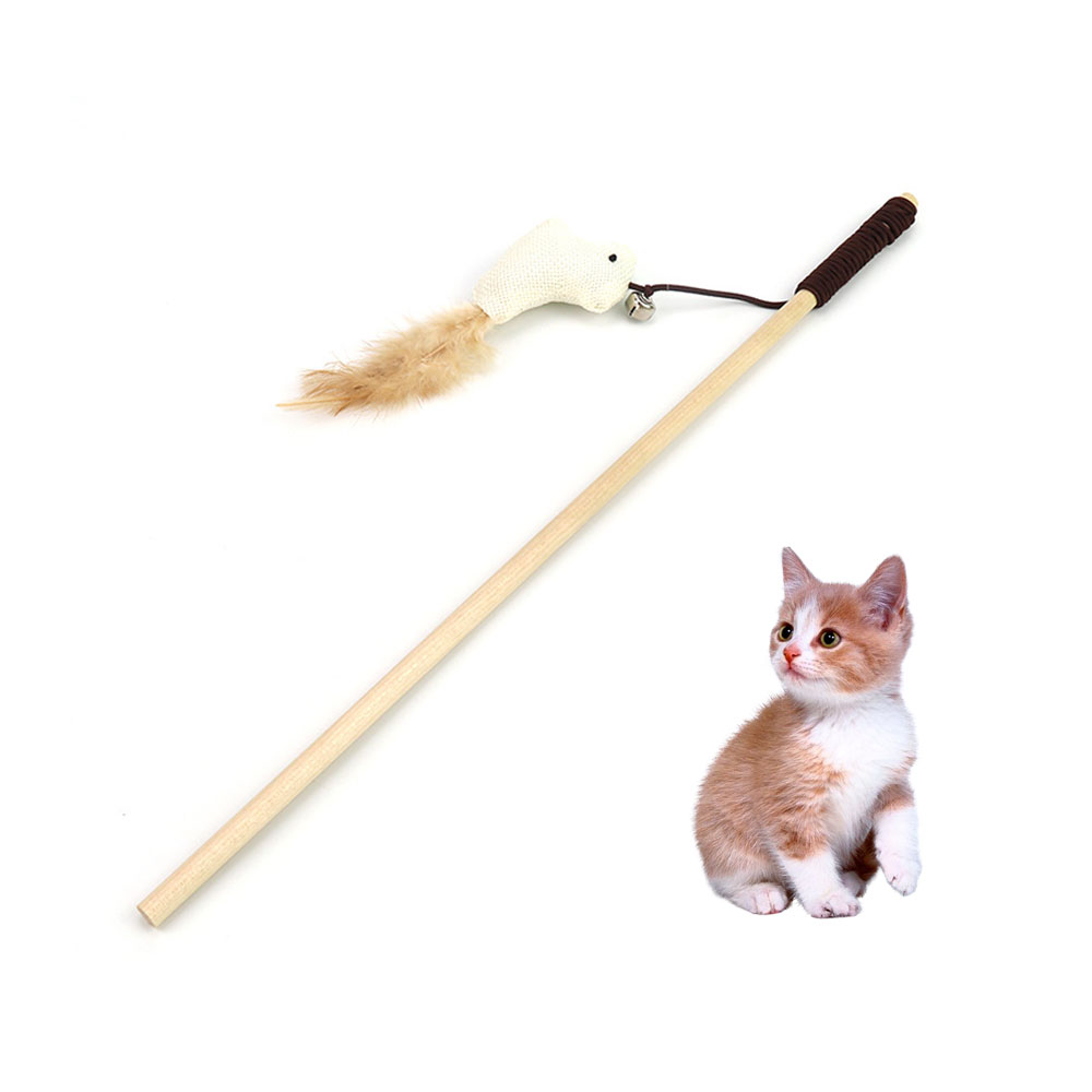 Wholesale Pet Interactive cat stick toy cat teaser stick