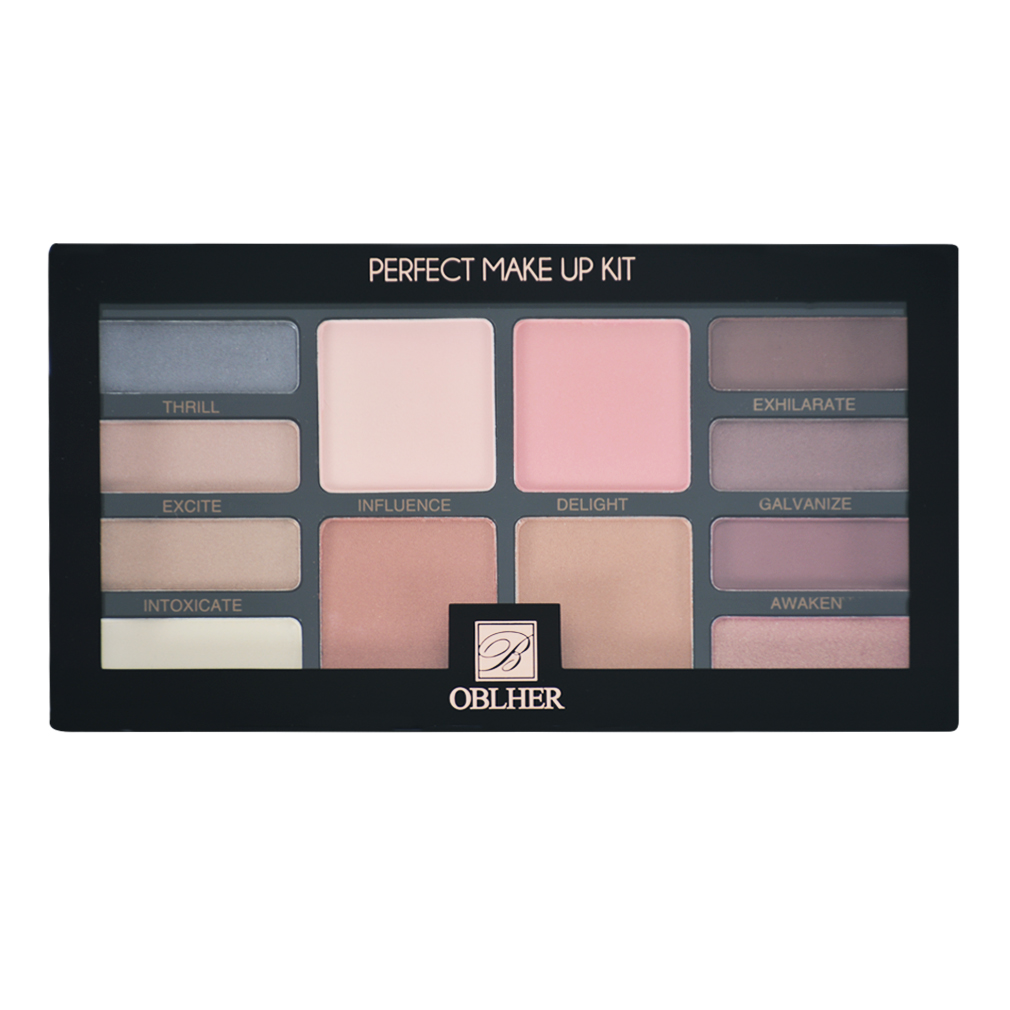 Makeup Palette 8-Color Eyeshadow Palette Eye shadow Sets + 2 Powder Blush Pretty In Pink+Contouring Power Palette