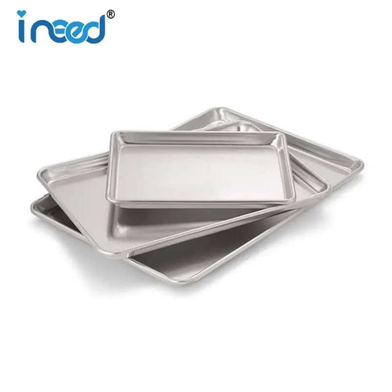 Food Grade Metal Stainless Steel Baked Trays High Quality Corrugated Al Steel Baking Pans