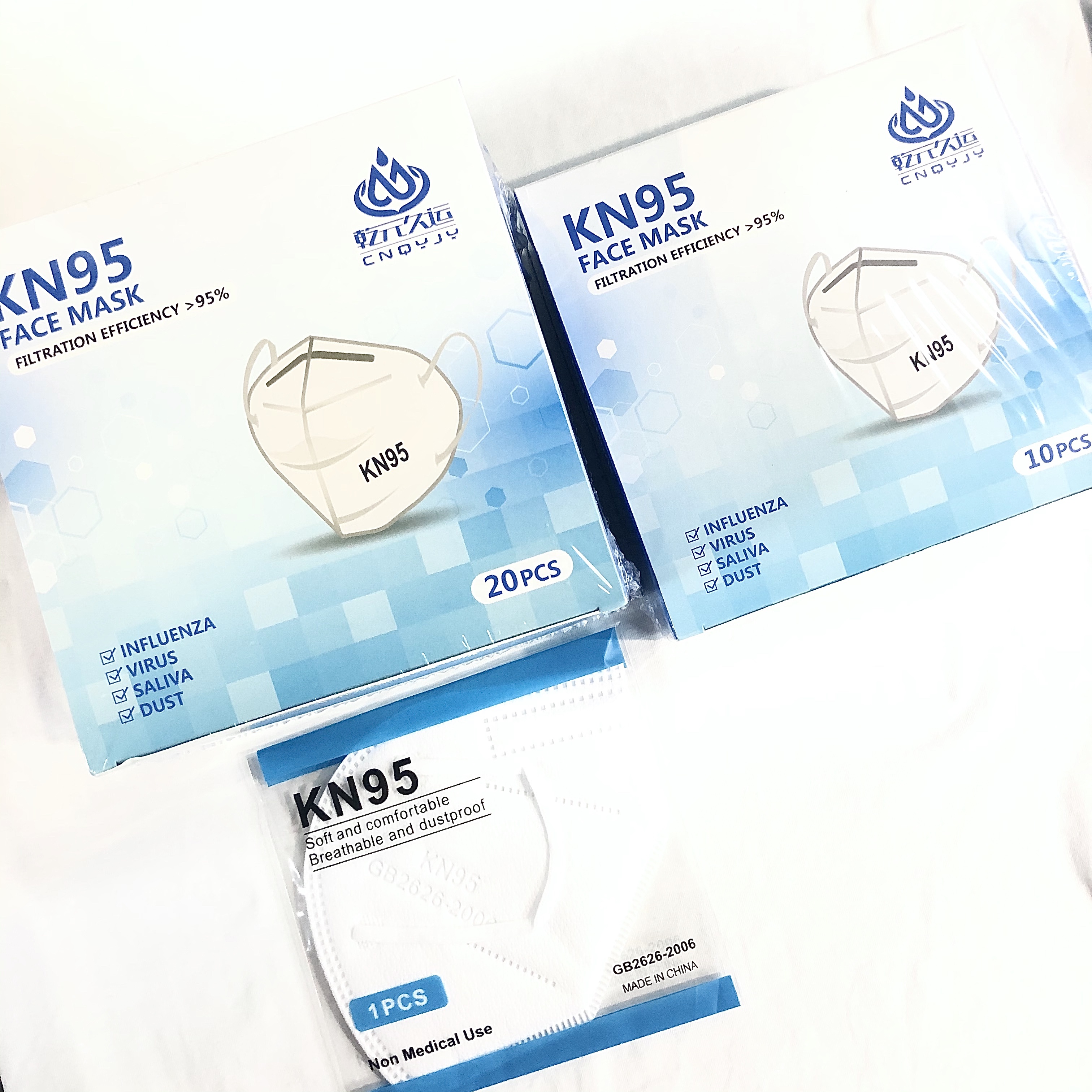 2020 Мода 3ply одноразовые анти-туман KN95 Анти-туман лицо KN95 маска пыль