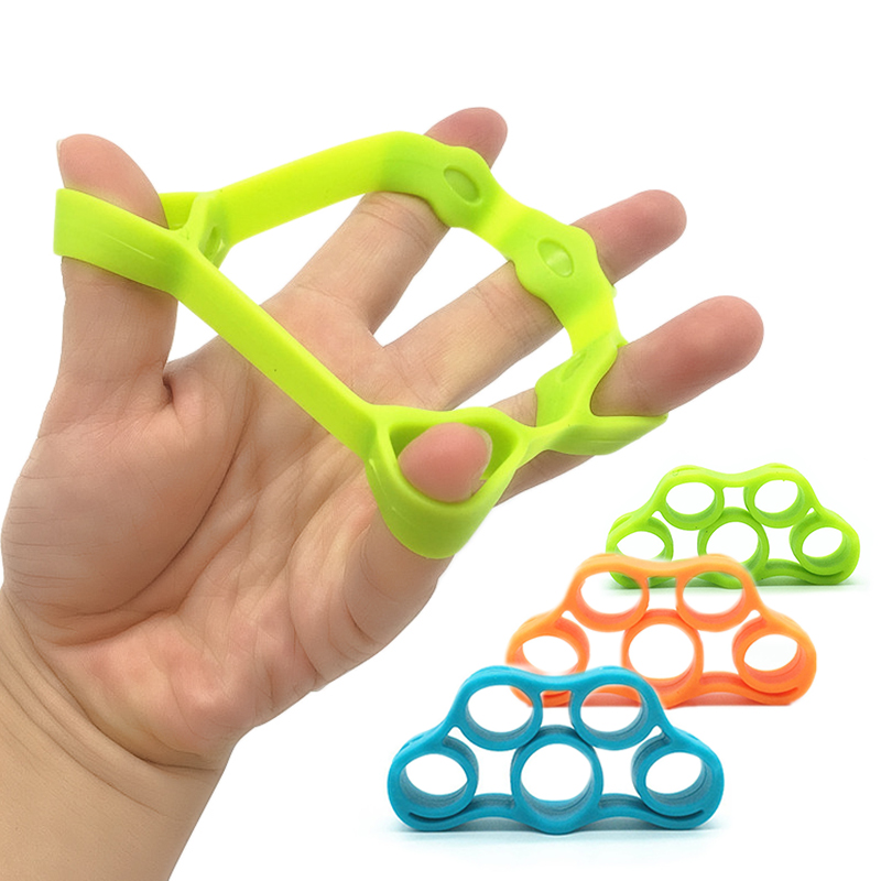 Hand Gripper Silicone Finger Expander Exercise Hand Grip Wrist Strength Trainer Finger Exerciser Resistance Bands Fitness