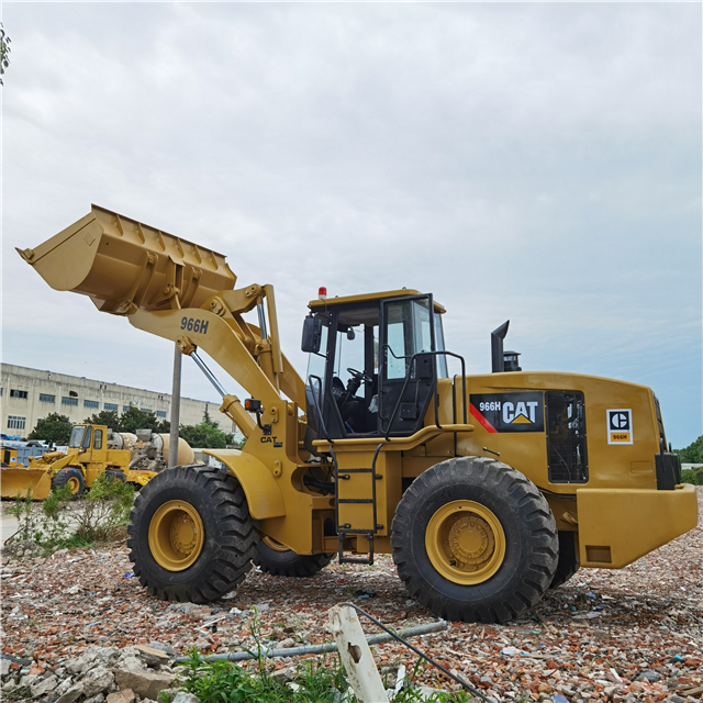 Недорогой Подержанный оригинальный фронтальный погрузчик USA Cat 966H CAT 966H