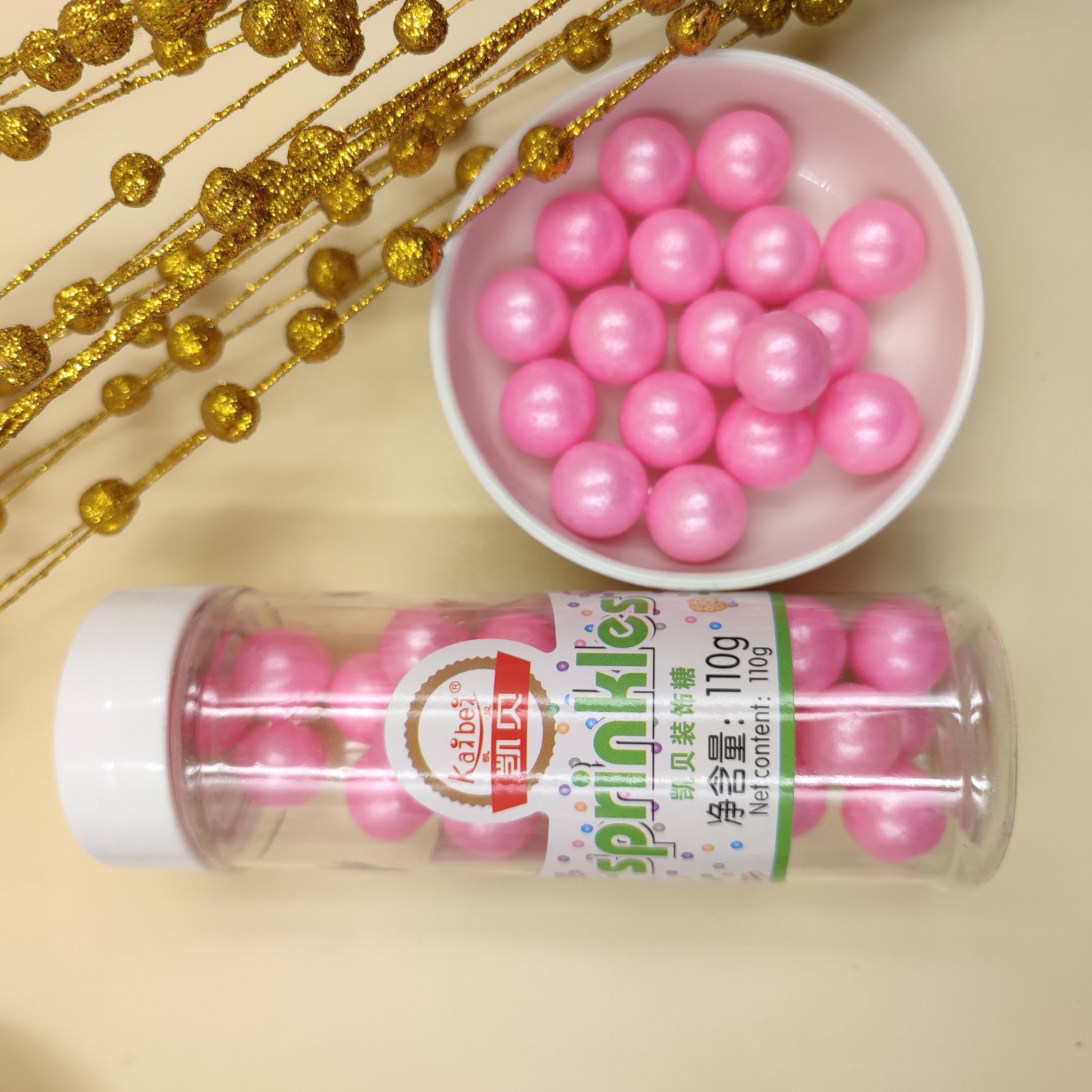 Bakery Decoration Sweet Sprinkle Candy Colorful Pearl Sugar for cake sugar pearls