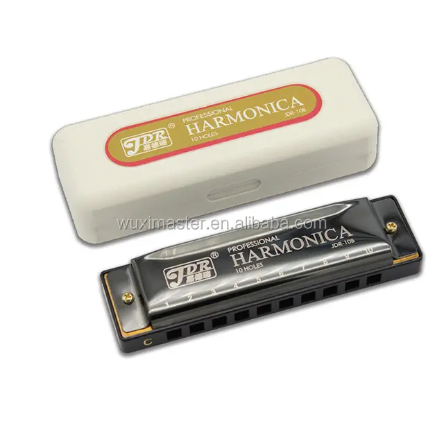 2020 Top Selling Amazon 10 Hole Blues Metal Harmonica For Sale