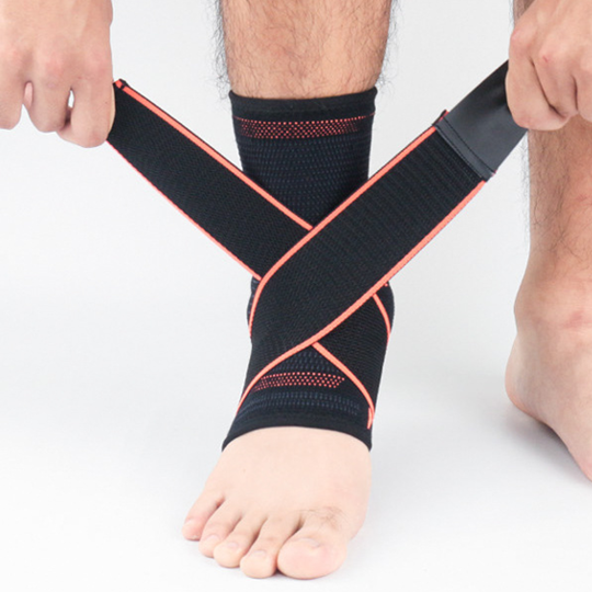 Спортивные безопасные регулируемые нейлоновые одиночные спортивные рукава поддержка голеностопа