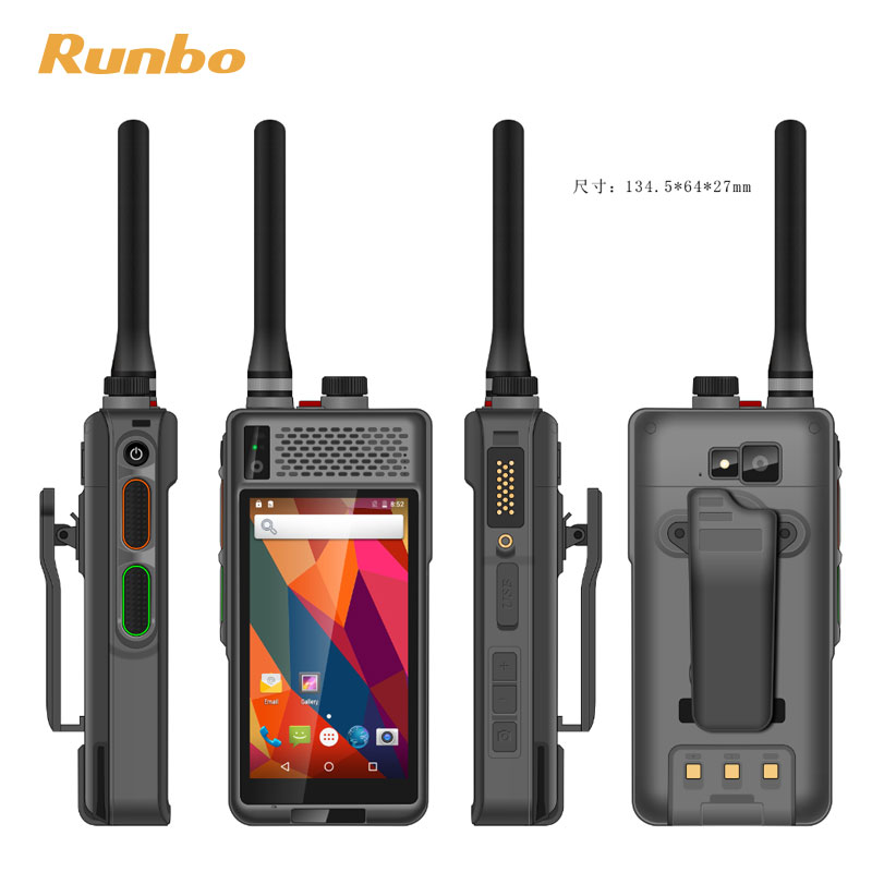 Цифровая модель walkie-talkie UHF/VHF DMR Push-to Talk, поддержка смартфона, сканер RFID и 2D