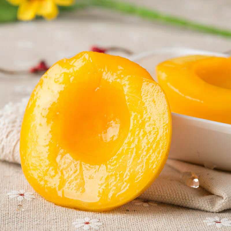 2019 горячие продажи консервированные фрукты консервированные желтые персиковые половинки здоровые закуски